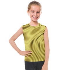 Golden Wave  Kids  Mesh Tank Top by Sabelacarlos