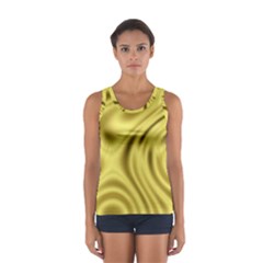 Golden Wave Sport Tank Top  by Sabelacarlos