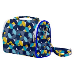 Geometric Hypnotic Shapes Satchel Shoulder Bag by tmsartbazaar