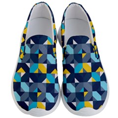 Geometric Hypnotic Shapes Men s Lightweight Slip Ons by tmsartbazaar