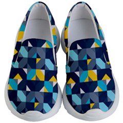 Geometric Hypnotic Shapes Kids Lightweight Slip Ons by tmsartbazaar