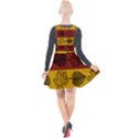 Autumn Leaves Colorful Nature Plunge Pinafore Velour Dress View2