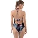 Flamelet Halter Cut-Out One Piece Swimsuit View2