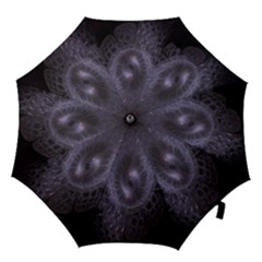 Fractal Flowers Hook Handle Umbrellas (large) by Sparkle