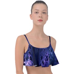 Fractal Web Frill Bikini Top by Sparkle