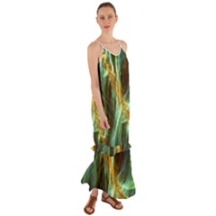 Abstract Illusion Cami Maxi Ruffle Chiffon Dress by Sparkle