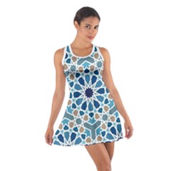 Arabic Geometric Design Pattern  Cotton Racerback Dress by LoolyElzayat