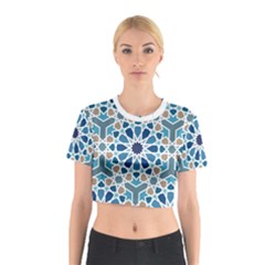 Arabic Geometric Design Pattern  Cotton Crop Top by LoolyElzayat