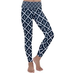 Anchors  Kids  Lightweight Velour Classic Yoga Leggings by Sobalvarro