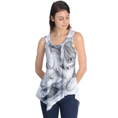 Cat Drawing Art Sleeveless Tunic by HermanTelo