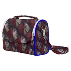 Abstract Zigzag Motif Satchel Shoulder Bag by tmsartbazaar