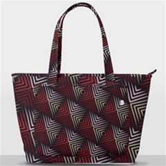 Abstract Zigzag Motif Back Pocket Shoulder Bag  by tmsartbazaar