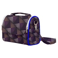 Zigzag Motif Design Satchel Shoulder Bag by tmsartbazaar