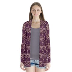 Golden Pentagram Drape Collar Cardigan by Angelandspot
