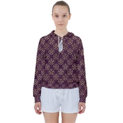 Golden Pentagram Women s Tie Up Sweat by Angelandspot