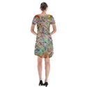 Pop Art - Spirals World 1 Short Sleeve V-neck Flare Dress View2