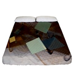 Geometry Diamond Fitted Sheet (king Size) by Sparkle