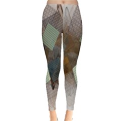 Digital Geometry Leggings  by Sparkle