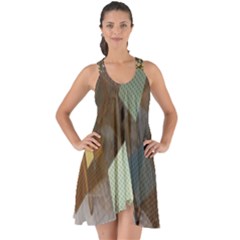 Geometry Diamond Show Some Back Chiffon Dress by Sparkle