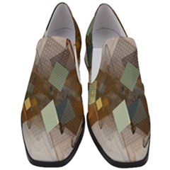 Digital Geometry Women Slip On Heel Loafers by Sparkle