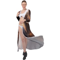 Digital Geometry Maxi Chiffon Beach Wrap by Sparkle