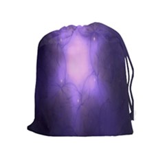 Violet Spark Drawstring Pouch (xl) by Sparkle