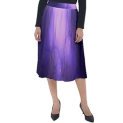 Violet Spark Classic Velour Midi Skirt  by Sparkle