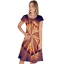 Sun Fractal Classic Short Sleeve Dress View1