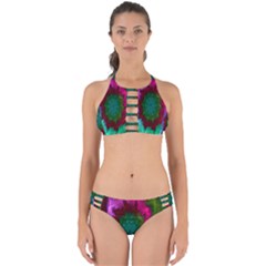 Rainbow Waves Perfectly Cut Out Bikini Set by Sparkle