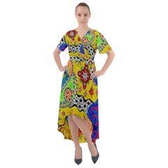 Supersonicplanet2020 Front Wrap High Low Dress by chellerayartisans