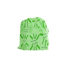 Electric Lime Drawstring Pouch (small) by Janetaudreywilson
