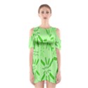 Electric Lime Shoulder Cutout One Piece Dress View1