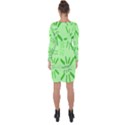 Electric Lime Asymmetric Cut-Out Shift Dress View2