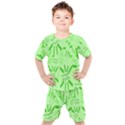 Electric Lime Kids  Tee and Shorts Set View1