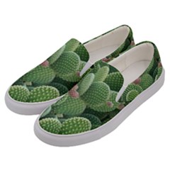 Green Cactus Men s Canvas Slip Ons by Sparkle