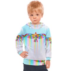 Rainbow Bird Kids  Hooded Pullover by Sparkle