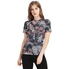 Autumn Leafs Women s Short Sleeve Rash Guard by Sparkle