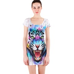 Butterflytiger Short Sleeve Bodycon Dress by Sparkle