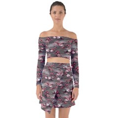 Realflowers Off Shoulder Top With Skirt Set by Sparkle