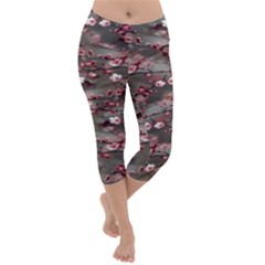 Realflowers Lightweight Velour Capri Yoga Leggings by Sparkle