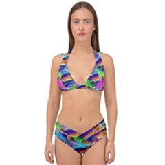 Rainbowcat Double Strap Halter Bikini Set by Sparkle