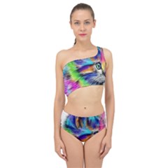 Rainbowcat Spliced Up Two Piece Swimsuit by Sparkle