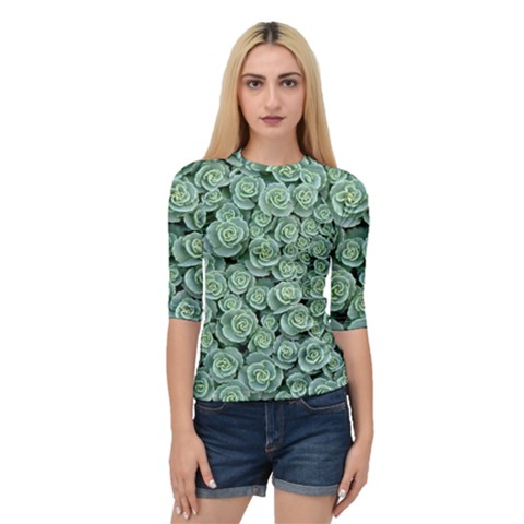 Realflowers Quarter Sleeve Raglan Tee by Sparkle