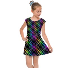 Rainbow Sparks Kids  Cap Sleeve Dress by Sparkle