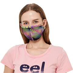 Rainbowwaves Crease Cloth Face Mask (adult) by Sparkle