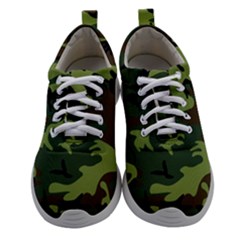 Forest Camo Pattern, Army Themed Design, Soldier Athletic Shoes by Casemiro