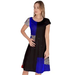 Abstract Tiles  Classic Short Sleeve Dress by essentialimage