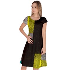 Abstract Tiles Classic Short Sleeve Dress by essentialimage