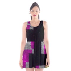 Abstract Tiles Scoop Neck Skater Dress by essentialimage