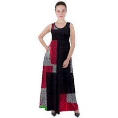 Abstract Tiles Empire Waist Velour Maxi Dress by essentialimage